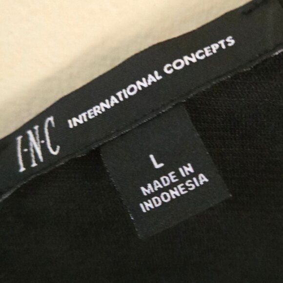 Inc International Concept NWT Printed Drape Tie Front Tank Top Size L - Picture 9 of 10